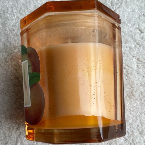 Scentworx by Harry Slatkin Peach Sangria Candle 3 Wick Wine Apple Lemon 14.5oz - Picture 5 of 8